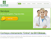 Tablet Screenshot of gvclinicas.com.br